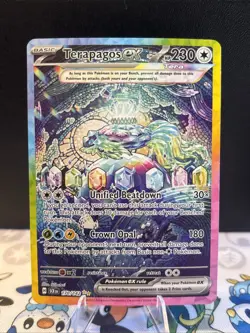 Pokemon TCG Terapagos EX Scarlet & Violet Stellar Crown 170/142 NM SIR - Image 1