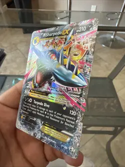 Pokemon TCG M Sharpedo EX XY200 Promo Card Black Star Promos NM - Image 5