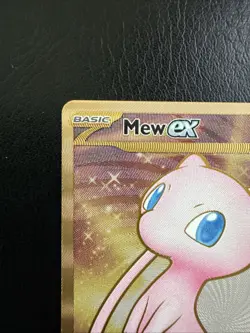 Mew EX Gold Metal Card #205/165 SV Scarlet & Violet 151 Pokemon UPC Promo - Image 3