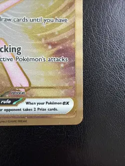 Mew EX Gold Metal Card #205/165 SV Scarlet & Violet 151 Pokemon UPC Promo - Image 5