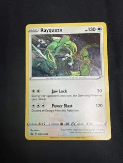 Pokemon TCG Rayquaza - SWSH029 Sword & Shield Black Star Promo NM W/Swirl - Image 1