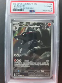 Pokemon Shrouded Fable Houndoom 066/064 2024 Illustration Rare PSA 10 - Image 1