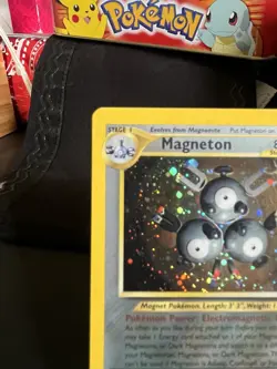 Pokemon Magneton Base Set 2 Holo Rare 10/64 2000 80 HP English - Image 2