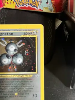 Pokemon Magneton Base Set 2 Holo Rare 10/64 2000 80 HP English - Image 3