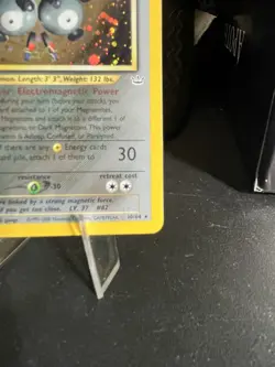 Pokemon Magneton Base Set 2 Holo Rare 10/64 2000 80 HP English - Image 4