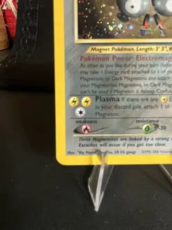 Pokemon Magneton Base Set 2 Holo Rare 10/64 2000 80 HP English - Image 5
