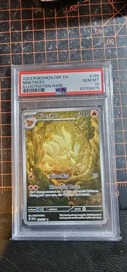 2023 Pokemon OBF PSA 10 & Ruler Of The Black Flames CGC 10 Ninetales - Image 3