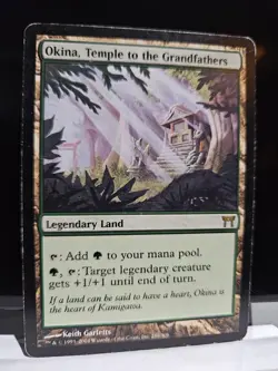 MTG Okina, Temple to the Grandfathers - Champions of Kamigawa - Moderate Play - Image 1
