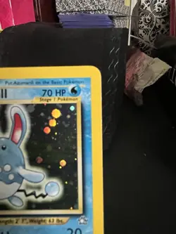 Pokemon Azumarill Neo Genesis Holo Rare Unlimited 2/111 2000 70 HP English - Image 3