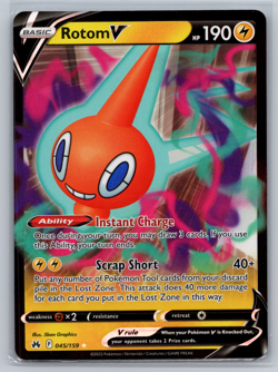 Pokemon Card Rotom V 045/159 Crown Zenith Ultra Rare NM - Image 1
