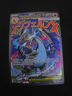 2025 Pokemon UPC Promo Black Star Mega Charizard X ex MEP #023 NM++++ - Image 1