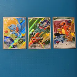 Pokemon First Partner Illustration Collection Series 1 Kanto Starters All NM - Image 1