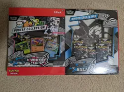 Pokemon 2: 1 Black Bolt 1 White Flare Poster Binder Collection Sams Club Bundle - Image 3