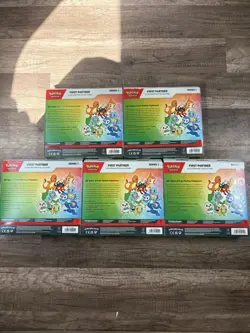 Pokemon TCG First Partner Illustration Collection Box Series 1 (LOT OF 5 SEALED) - Image 2