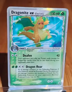 Pokemon Dragonite ex 91/101 Dragon Frontiers + Gengar Reverse Holo HP/DMG - Image 1