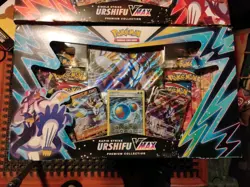 New Pokemon Rapid Strike & Single Strike Urshifu VMAX Premium Box Red and Blue - Image 3