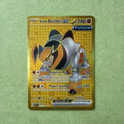 Pokemon: Iron Boulder ex 217/162 SV05: Temporal Forces Holo - Image 1