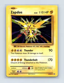 Zapdos 42/108 Holo Rare Evolutions Pokemon Holo Lightly Played - Image 1