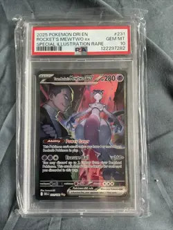 PSA 10 MEWTWO EX 231 DESTINED RIVALS SPECIAL ILLUSTRATION RARE POKEMON GEM MINT - Image 1