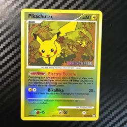Pokemon TCG *STAMPED* Pikachu 94/123 Diamond and Pearl Burger King Promo LP - Image 1