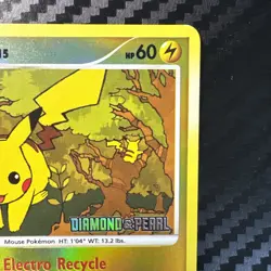 Pokemon TCG *STAMPED* Pikachu 94/123 Diamond and Pearl Burger King Promo LP - Image 3