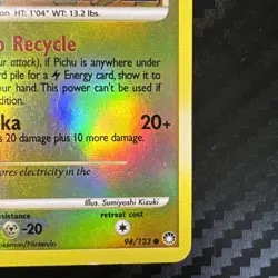 Pokemon TCG *STAMPED* Pikachu 94/123 Diamond and Pearl Burger King Promo LP - Image 5