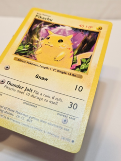 Pikachu 58/102 Common Shadowless Base Set Pokemon 1784 - Image 2