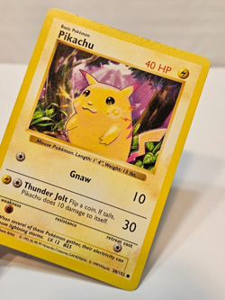 Pikachu 58/102 Common Shadowless Base Set Pokemon 1784 - Image 4