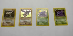 Pokemon Card Lot Muk Aerodactyl Hitmonlee Holographic Rare - Image 1