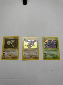 Pokemon Card Lot Muk Aerodactyl Hitmonlee Holographic Rare - Image 5