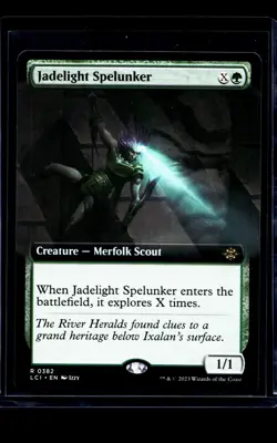 2023 MTG Magic the Gathering LCI Ixalan Extended Art #382 Jadelight Spelunker - Image 1