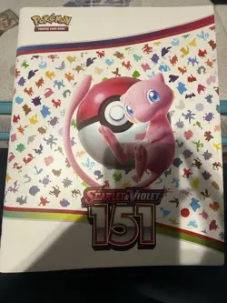 Pokemon Scarlet & Violet 151 9-Pocket Hardcover Binder Mew Standard Card Album - Image 1