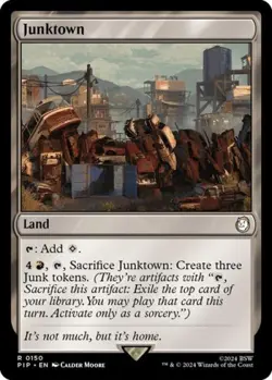 Junktown -Foil Light Play MTG Universes Beyond: Fallout - Image 1