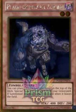 Plaguespreader Zombie gold rare PGLD-EN074 Yugioh - Image 1