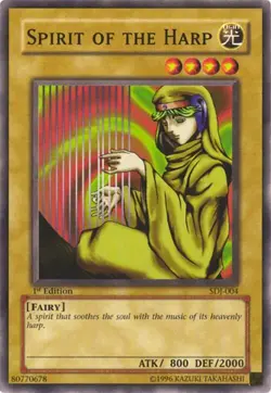 Spirit of the Harp SDJ-004 Starter Deck: Joey Yu-Gi-Oh 1st Edition LP - Image 1