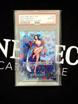 Special Alternate Art Boa Hancock One Piece OP09 Japanese SP OP07-051 PSA 10 - Image 1