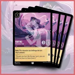 Disney Lorcana TCG: RAFIKI - MYSTERIOUS SAGE x4 | Uncommon *IN STOCK* - Image 1