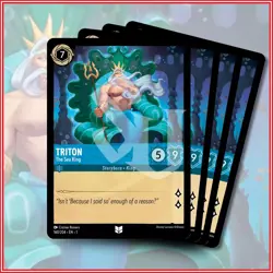 Disney Lorcana TCG: TRITON - THE SEA KING x4 | Uncommon *IN STOCK* - Image 1