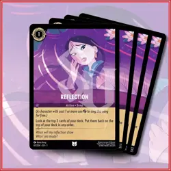 Disney Lorcana TCG: REFLECTION x4 | The First Chapter Uncommon *IN STOCK* - Image 1