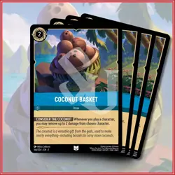 Disney Lorcana TCG: COCONUT BASKET x4 | Uncommon *IN STOCK* - Image 1