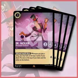 Disney Lorcana TCG: DR. FACILIER - REMARKABLE GENTLEMAN x4 | Rare *IN STOCK* - Image 1