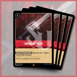 Disney Lorcana TCG: SWORD OF TRUTH x4 | Rare *IN STOCK* - Image 1