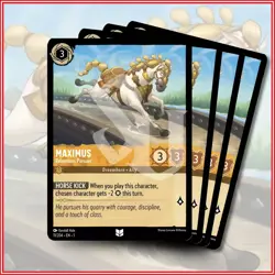 Disney Lorcana TCG: MAXIMUS - RELENTLESS PURSUER x4 | Uncommon *IN STOCK* - Image 1