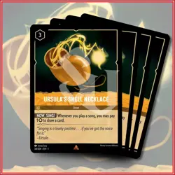 Disney Lorcana TCG: URSULA'S SHELL NECKLACE x4 | Rare *IN STOCK* - Image 1