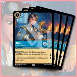 Disney Lorcana TCG: BELLE - INVENTIVE ENGINEER x4 | Uncommon *IN STOCK* - Image 1