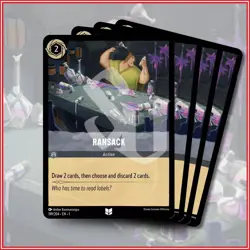 Disney Lorcana TCG: RANSACK x4 | The First Chapter Uncommon *IN STOCK* - Image 1