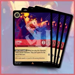 Disney Lorcana TCG: LEFOU - INSTIGATOR x4 | The First Chapter Rare *IN STOCK* - Image 1