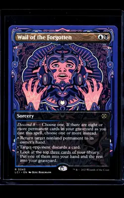 2023 MTG Magic the Gathering LCI Ixalan Borderless #343 Wail of the Forgotten - Image 1
