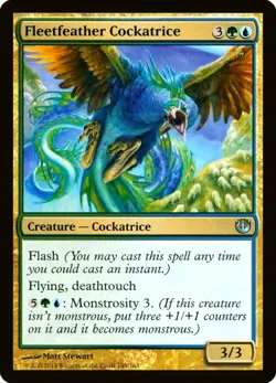 X 1 Fleetfeather Cockatrice NM Journey into Nyx 149 MTG Magic The Gathering - Image 1