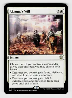 MTG, Commander: Modern Horizons 3, Akroma's Will, regular, No.165, R Instant - Image 1